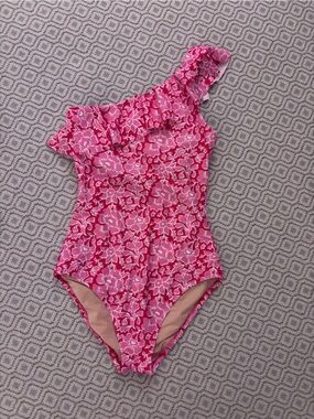 J. Crew Pink One Shoulder swimsuit
